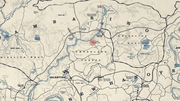 RED DEAD REDEMPTION 2 - MAPA Art PREMIUM 70x50cm - obrazek 3