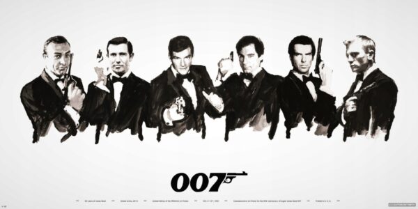 JAMES BOND 50-lecie - Exclusive PREMIUM 120x60 cm - obrazek 9