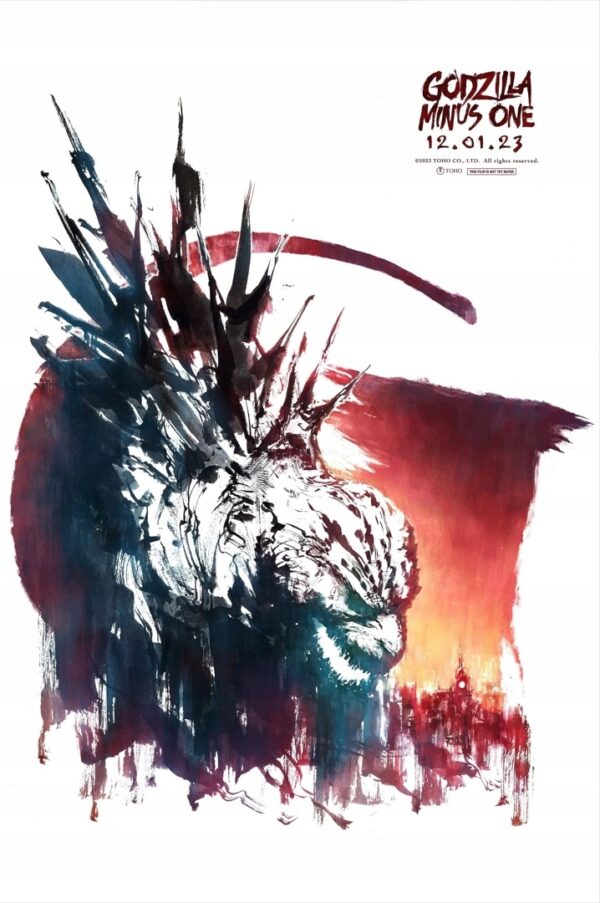 Godzilla Minus One (2023) Kolekcjonerski Plakat Exclusive ART PREMIUM XL