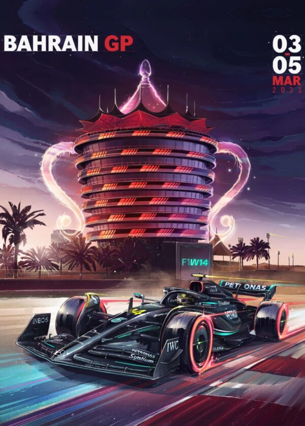 F1 GRAND PRIX (2023) Unikaty Art PREMIUM 50x70cm - obrazek 3