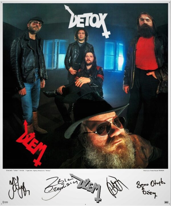 DŻEM - DETOX - Plakat Reprint PREMIUM - Autografy