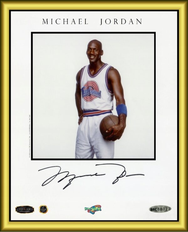 SPACE JAM (1996) PREMIUM XL - M. Jordan Autograf !