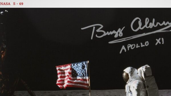 NASA (1969) Obraz UNIQUE PREMIUM - Autograf !!! - obrazek 2