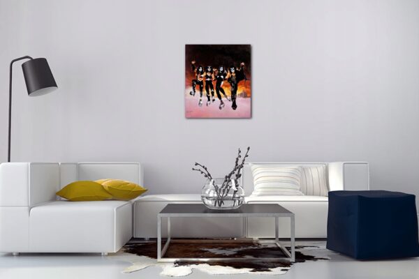 KISS (1976) Obraz Exclusive ART PREMIUM - UNIKAT ! - obrazek 2