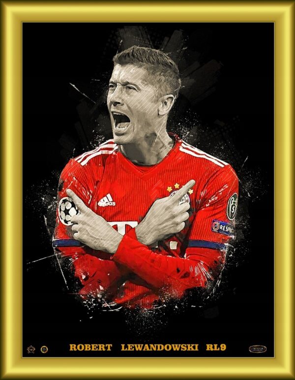 LEWANDOWSKI (2020) Plakat VIP Art PREMIUM! 60x80cm