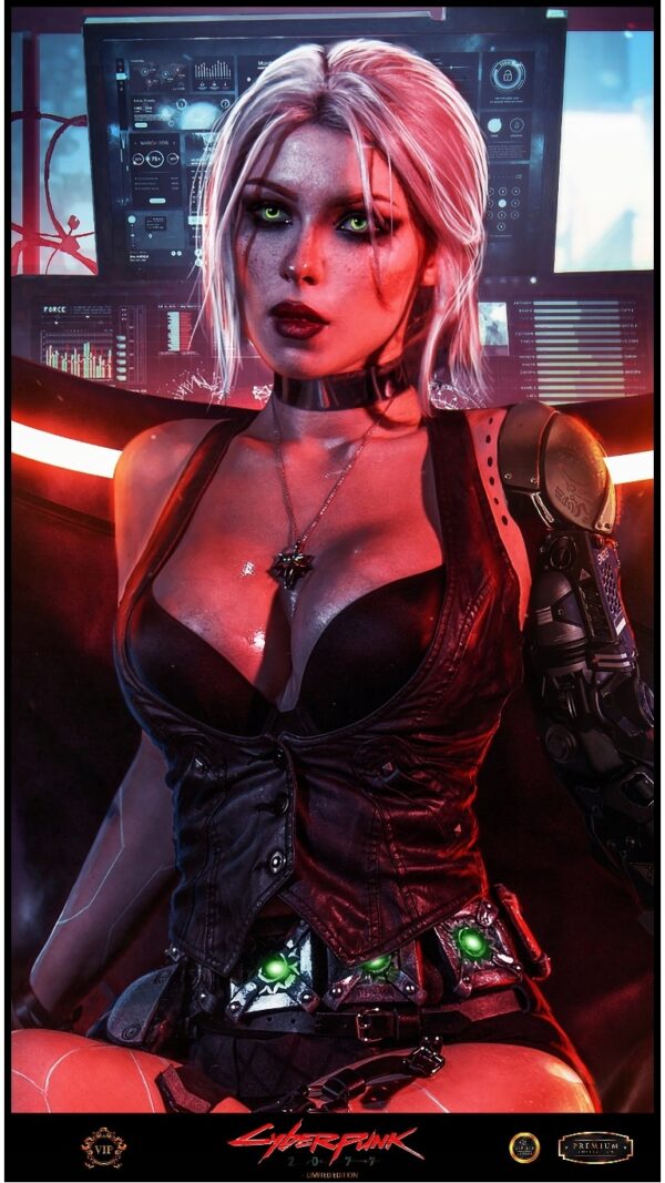 CYBERPUNK 2077 - Ciri - Unikat PREMIUM 45x80cm /1