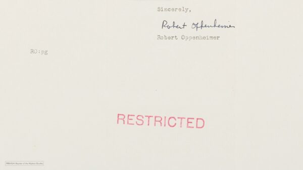 J. R. OPPENHEIMER - Projekt Manhattan (1943) UNIQUE PREMIUM - AUTOGRAF !!! - obrazek 3