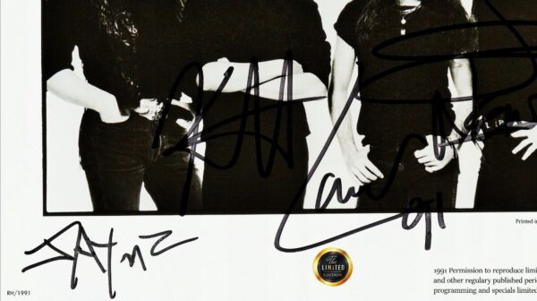 METALLICA (1991) Foto/Poster PREMIUM - AUTOGRAFY ! - obrazek 2