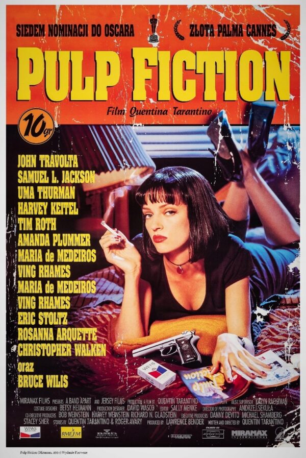 PULP FICTION (1994) UNIKATY PREMIUM PL !!! 60x90cm - obrazek 3