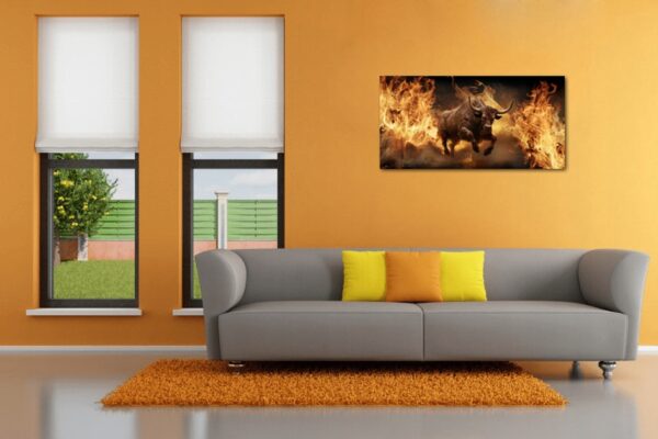 BYK - BULL - CORRIDA - OBRAZ Exclusive ART PREMIUM Ultra HD 5K - UNIKAT XL - obrazek 3