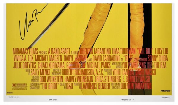 KILL BILL (2003) Wydanie 1 PREMIUM XL Autograf !!! - obrazek 3