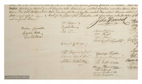 Deklaracja Niepodległości USA (1776) Exclusive !!! - obrazek 3