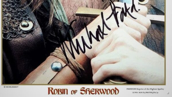 Robin z Sherwood (1984) UNIQUE PREMIUM - Michael Praed - AUTOGRAF ! - obrazek 3