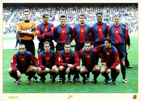 FC BARCELONA (1998) Nike BARCA DREAM TEAM Exclusive PREMIUM - UNIKAT 70x50
