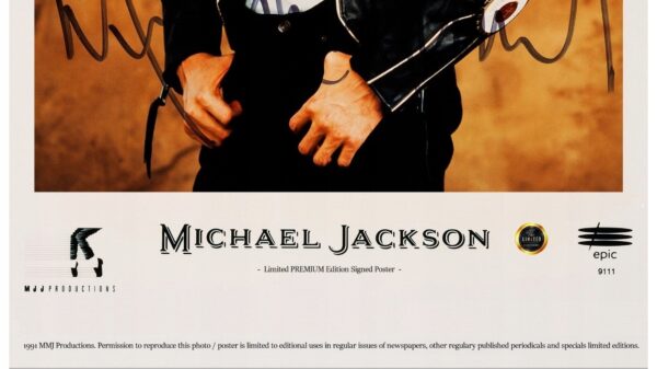 MICHAEL JACKSON (1991) POSTER PREMIUM - AUTOGRAF ! - obrazek 5