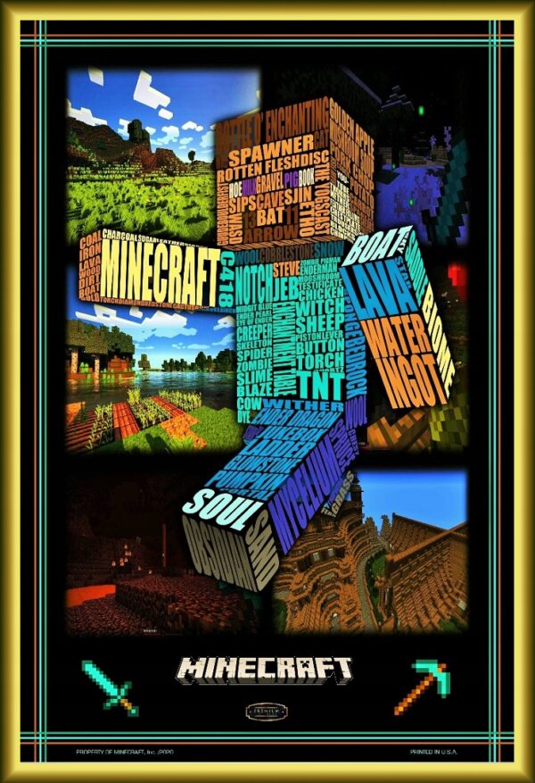 MINECRAFT (2020) - Plakat PREMIUM !! 60x90cm HIT !
