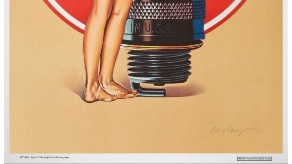 AC MOTOR (1972) Litografia AKT - UNIKAT !! 60x90cm - obrazek 3