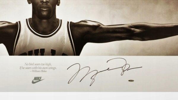 Michael Jordan (1997) Autograf ! Panorama! 75x25cm - obrazek 4