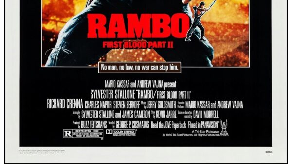RAMBO 2 (1985) Sylvester Stallone -PREMIUM 60x90cm - obrazek 3