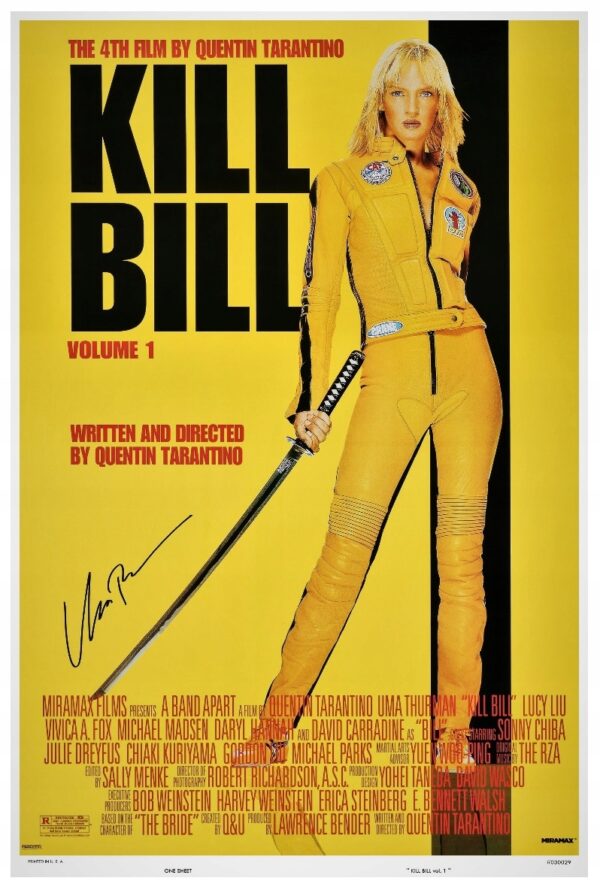 KILL BILL (2003) Wydanie 1 PREMIUM XL Autograf !!!