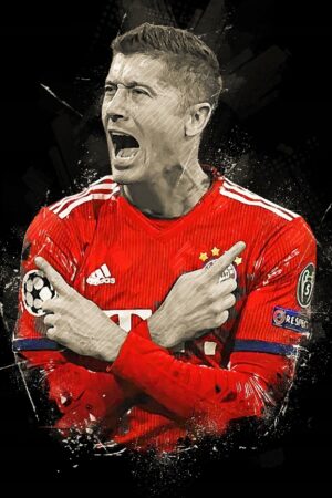 ROBERT LEWANDOWSKI - Obraz PREMIUM UNIKAT !!!