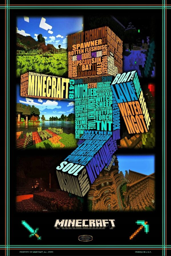 MINECRAFT (2020) - Plakat PREMIUM !! 50x70cm HIT !