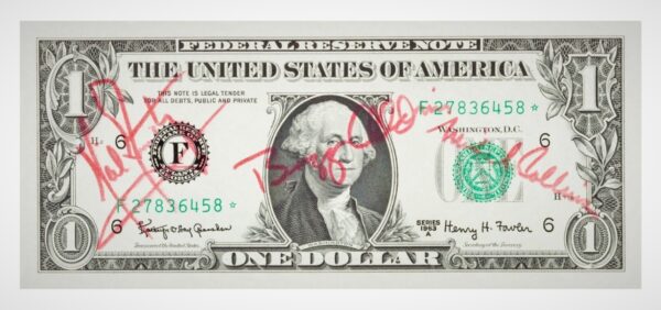 APOLLO 11/ DOLAR Obraz UNIQUE PREMIUM XL AUTOGRAFY