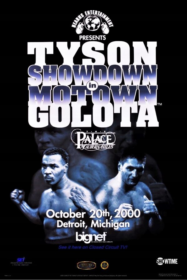 Gołota vs Tyson (2000) Limited Edition PREMIUM XL!