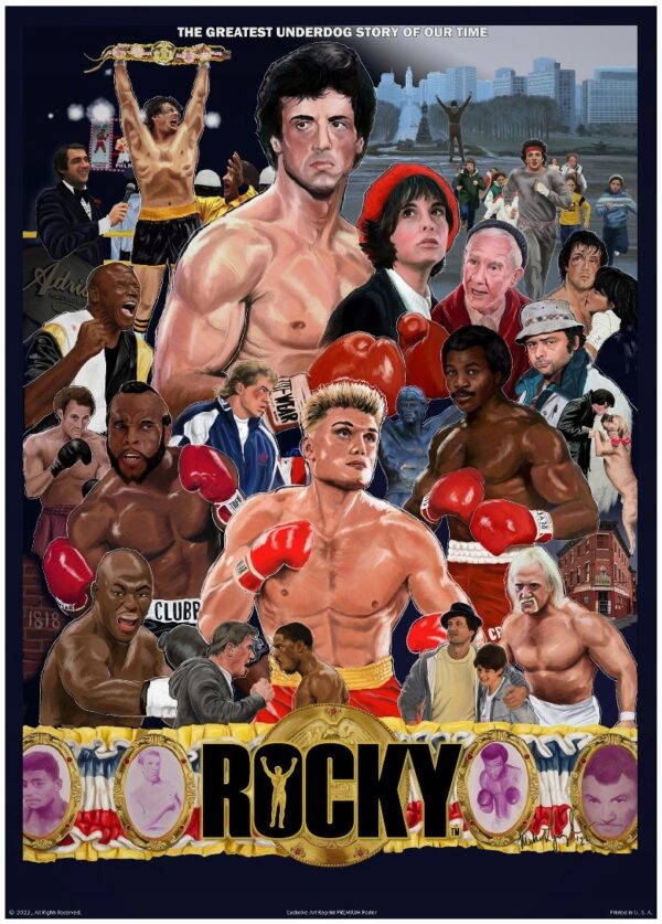 ROCKY - Exclusive Art PREMIUM - UNIKAT !!! 50x70cm
