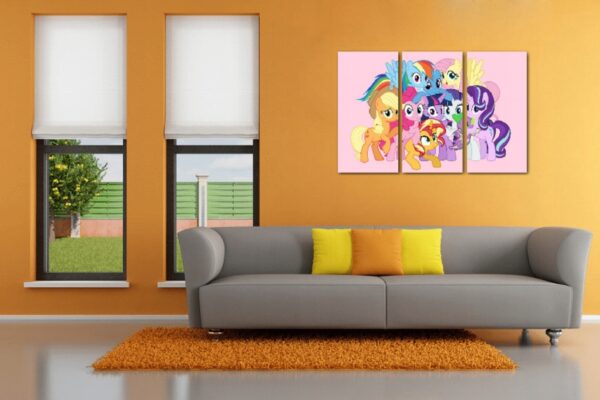 MY LITTLE PONY -Tryptyk Exclusive PREMIUM 3x OBRAZ - obrazek 4