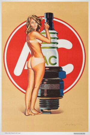 AC MOTOR (1972) Litografia AKT - UNIKAT !! 60x90cm