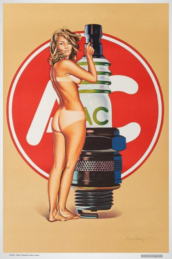AC MOTOR (1972) Litografia AKT - UNIKAT !! 60x90cm