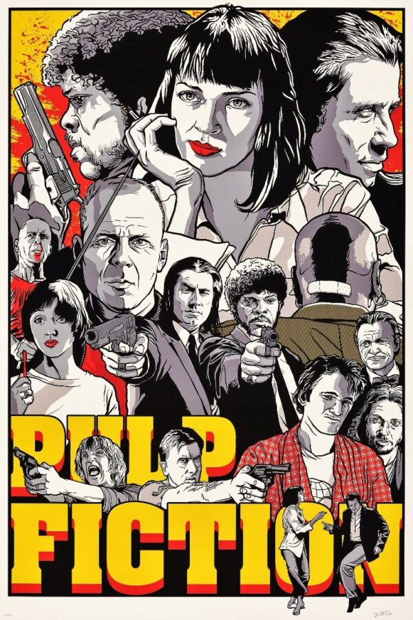 PULP FICTION - Exclusive Art PREMIUM - UNIKAT ! XL - obrazek 4