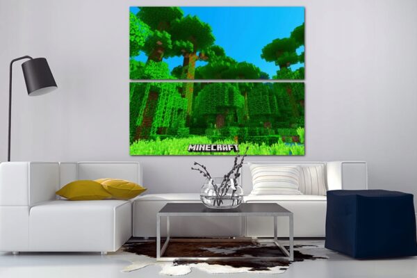 MINECRAFT 2 częściowy MEGA Obraz PREMIUM Ultra HD 4K