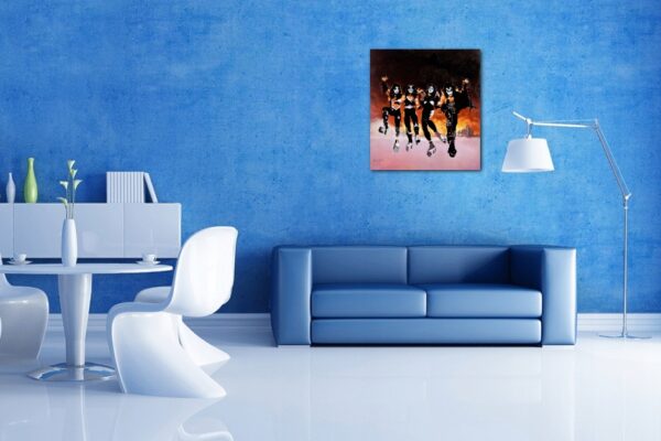 KISS (1976) Obraz Exclusive ART PREMIUM - UNIKAT ! - obrazek 4