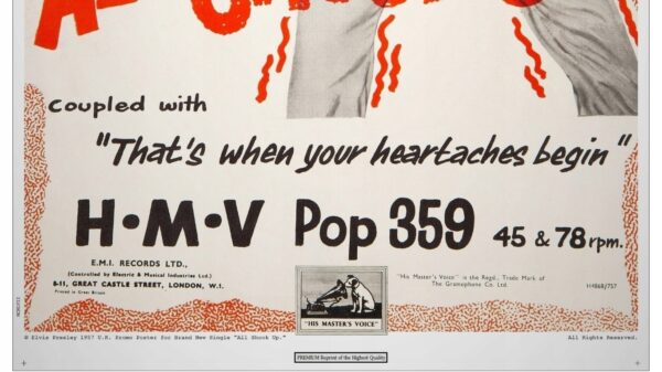 ELVIS PRESLEY (1957) Exclusive PREMIUM Vintage UK - obrazek 3