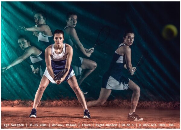 IGA ŚWIĄTEK - WTA 2022 - Edycja PREMIUM 70x50cm