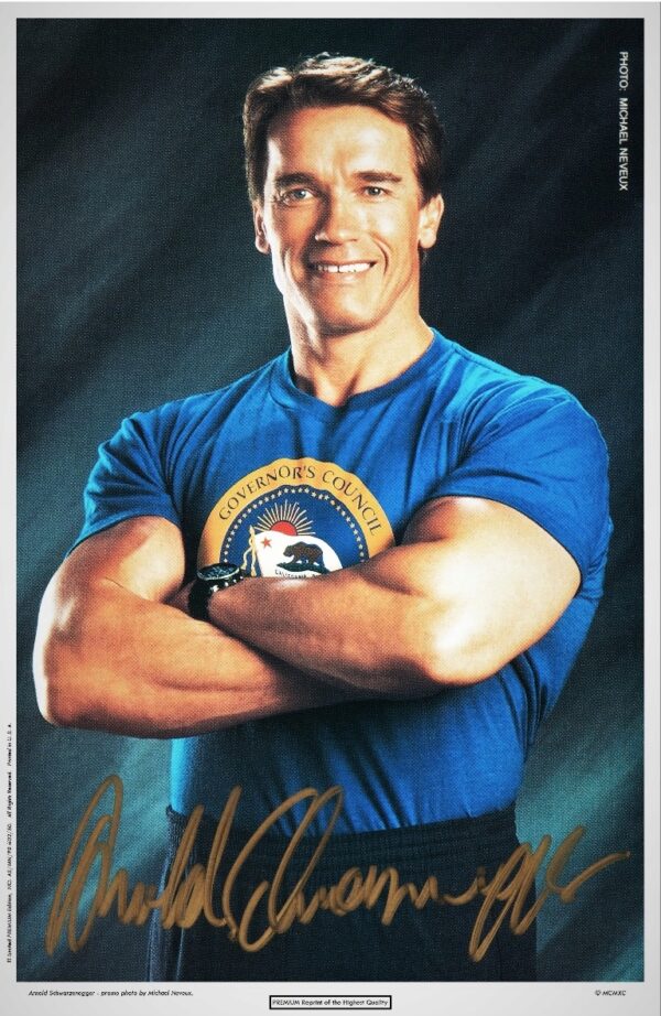 A. Schwarzenegger '90 Exclusive PREMIUM Autograf !