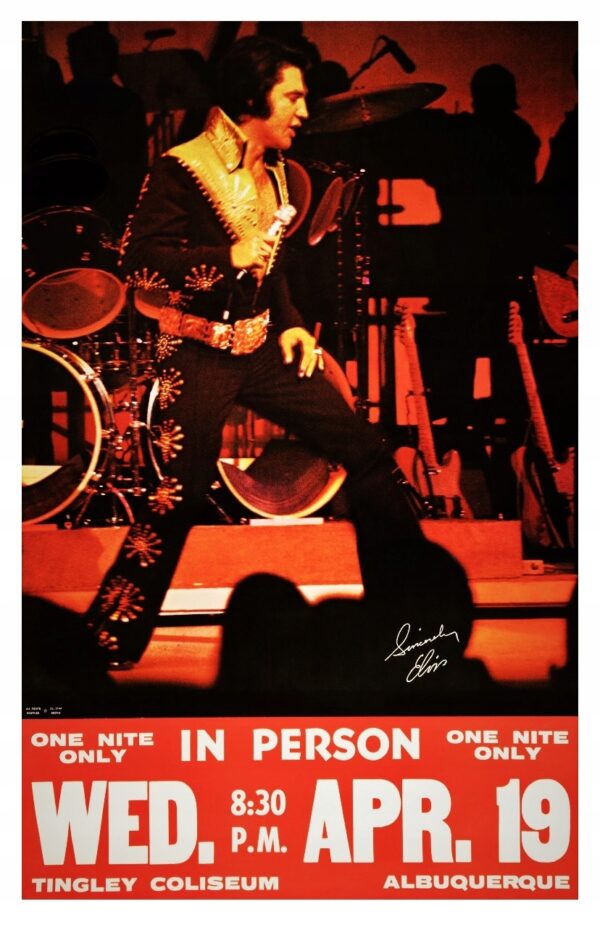 ELVIS PRESLEY (1972) Exclusive Vintage -BIAŁY KRUK
