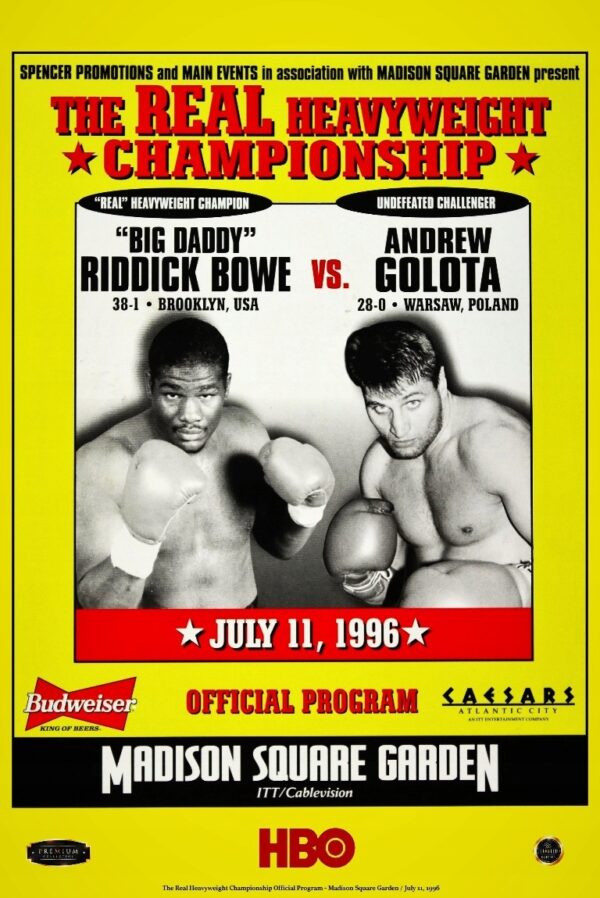 Gołota vs Bowe (1996) Limited Edition PREMIUM !!! - obrazek 7