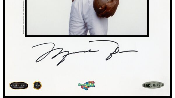 SPACE JAM (1996) PREMIUM XL - M. Jordan Autograf ! - obrazek 5