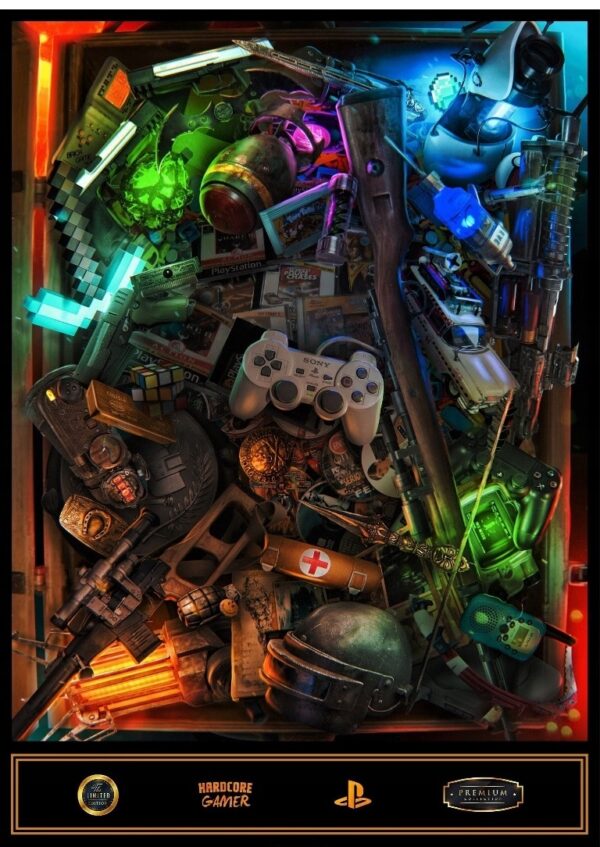 HARDCORE GAMER -Plakat Gamingowy Exclusive PREMIUM