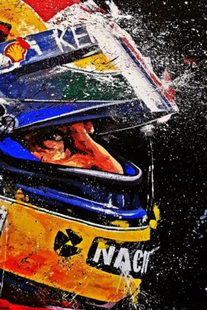 AYRTON SENNA F1 - Obraz XL Edycja PREMIUM UNIKAT !