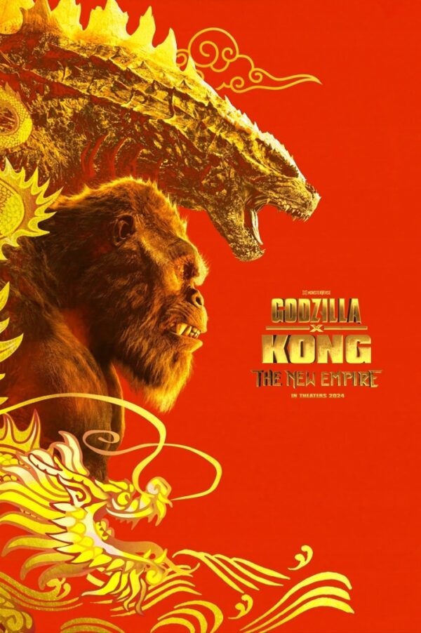 GODZILLA X KONG (2024) Kolekcjonerski Poster UNIQUE ART PREMIUM - Rarytas