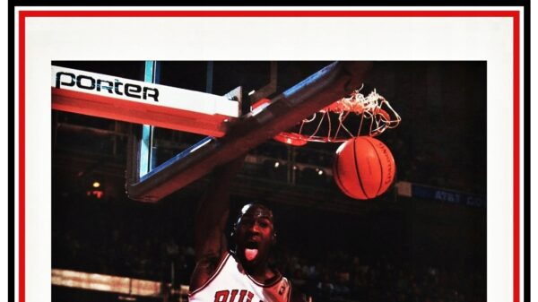 Michael Jordan NBA '80 Plakat reklamowy + AUTOGRAF - obrazek 2