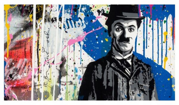 Mr. Brainwash (2018) Chaplin - Obraz XL UNIKAT #3 - obrazek 2