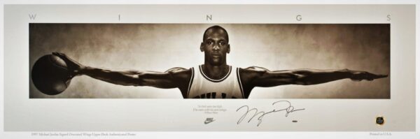 Michael Jordan (1997) Autograf ! Panorama! 90x30cm - obrazek 7