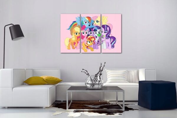 MY LITTLE PONY -Tryptyk Exclusive PREMIUM 3x OBRAZ