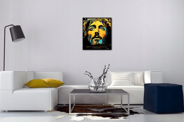 JEZUS CHRYSTUS - Obraz UNIQUE ART PREMIUM - UNIKAT - obrazek 2
