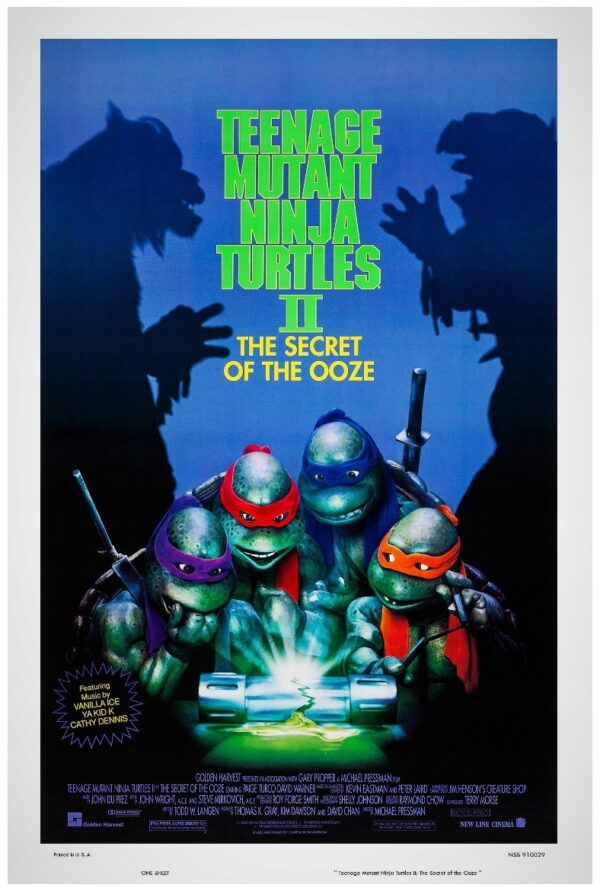 WOJOWNICZE ZÓŁWIE NINJA 2 (1991) Wydanie 1 - 60x90
